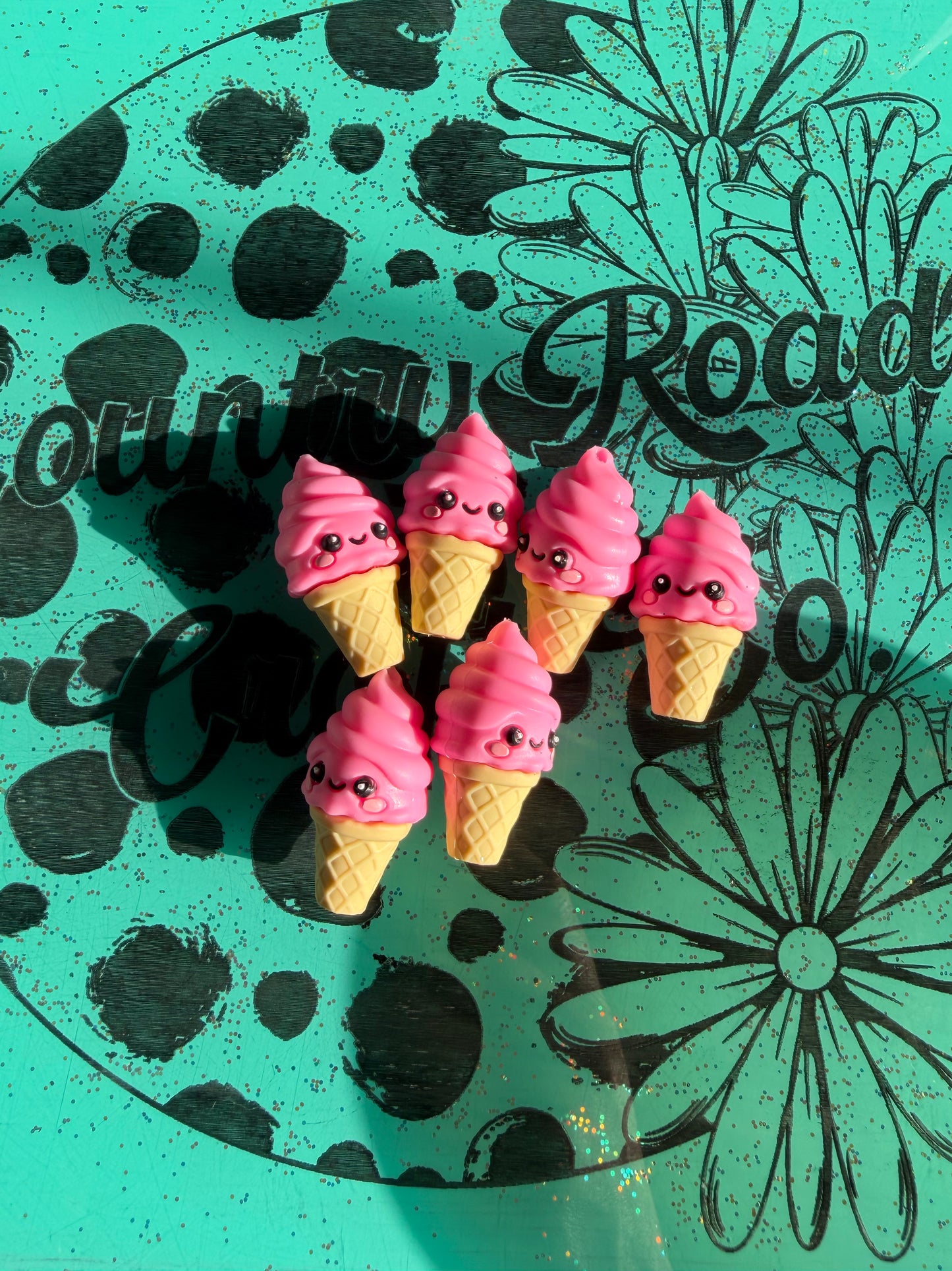 Pink Ice Cream Cone