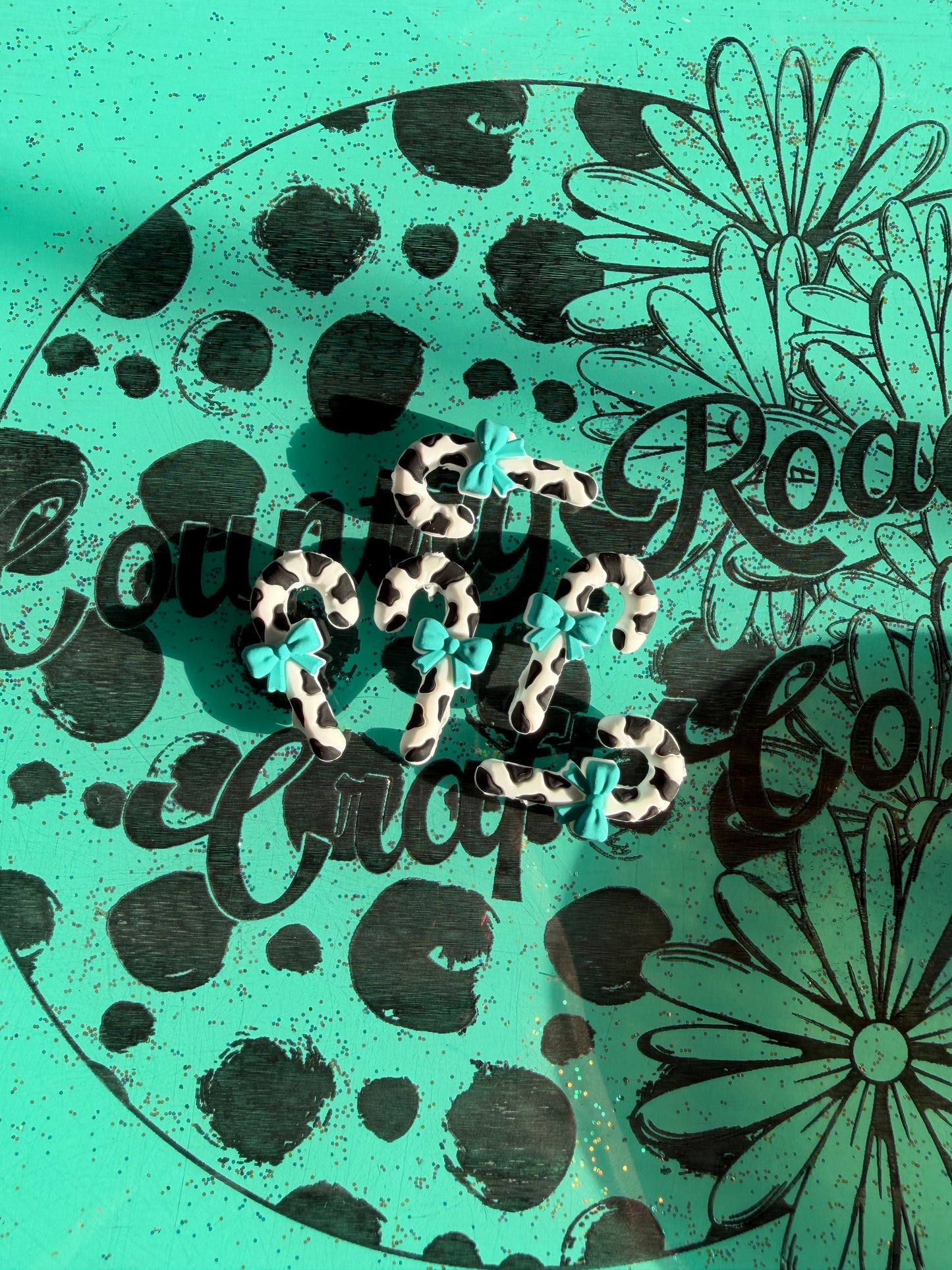 Cow Print Candy Cane