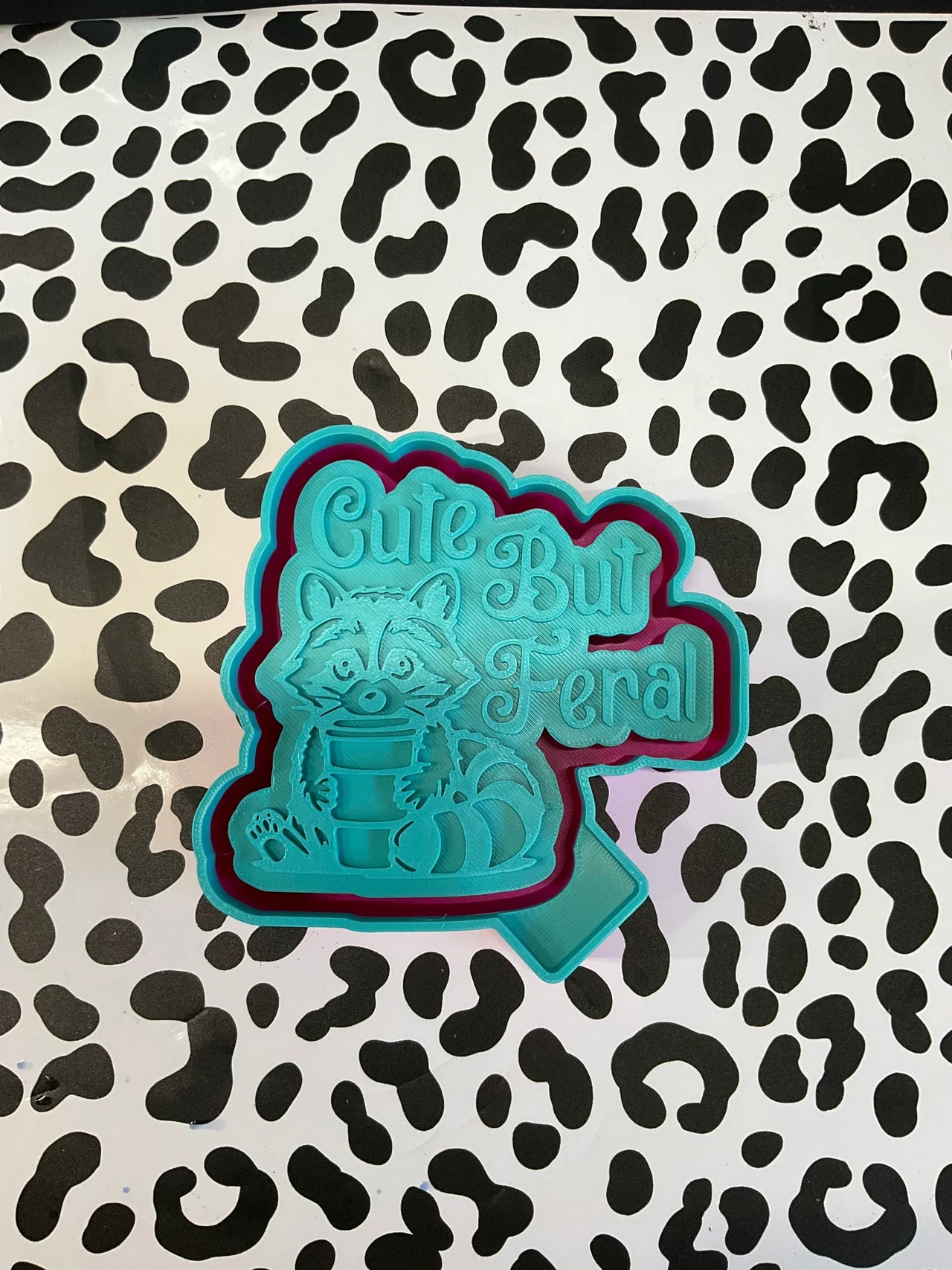 Cute But Feral Trash Panda Mold #63