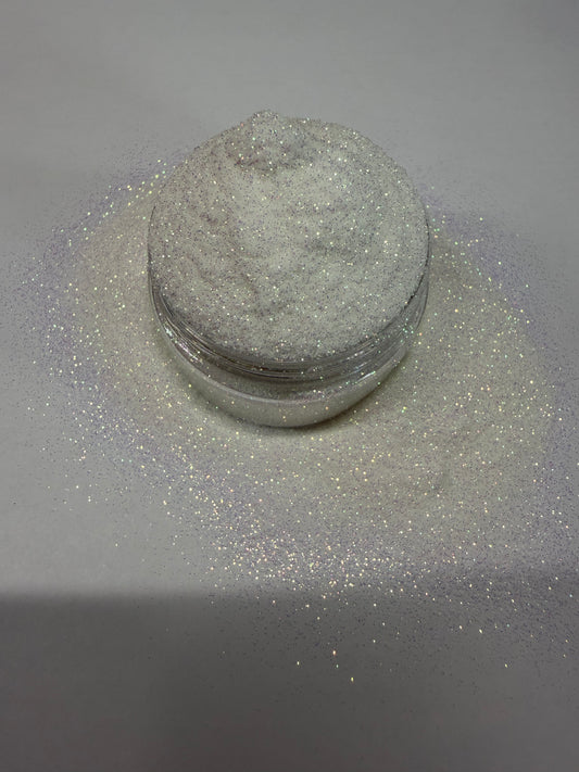 Wedding Dress White Glitter Dust