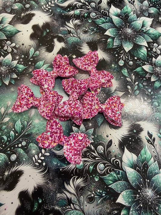 Fun Pink Glitter Freshie Bow