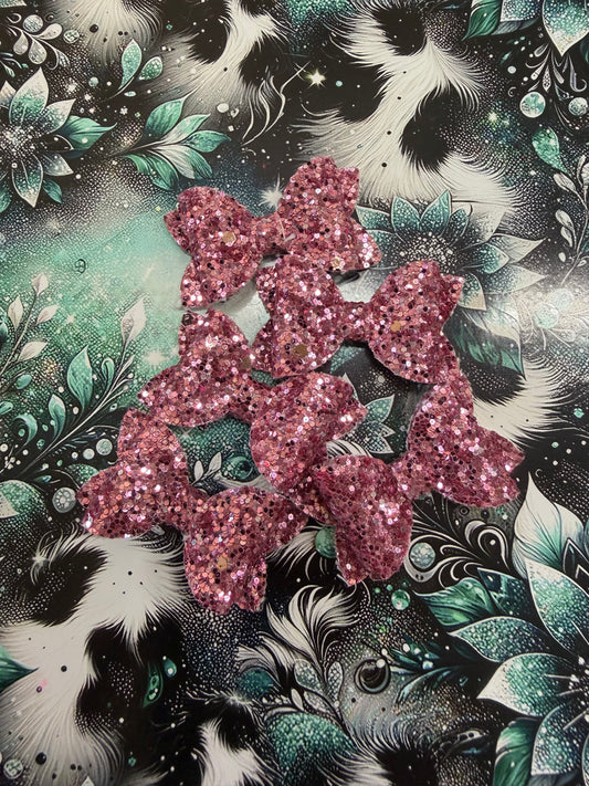 Dark Pink  Glitter Freshie Bow