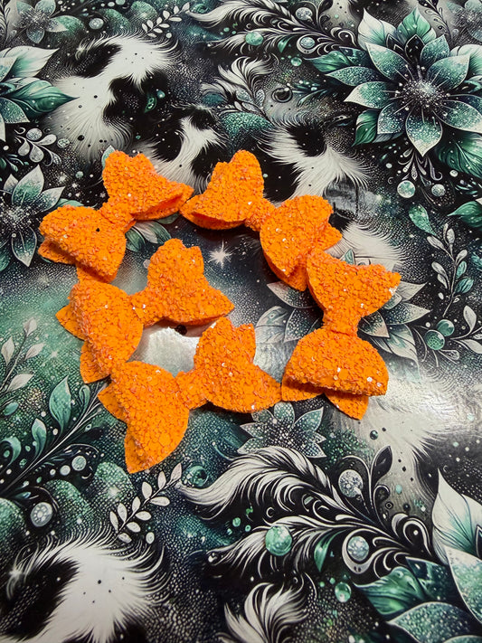 Neon Orange Freshie Bow