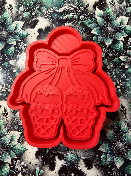 Ice Cream Bow Mold #228