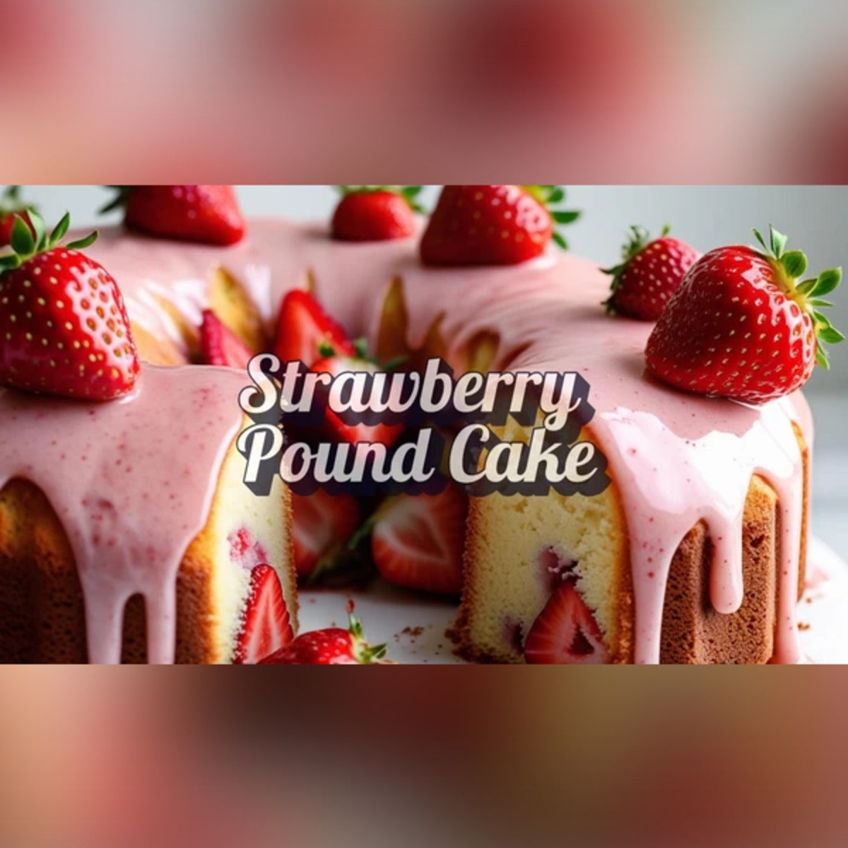 Strawberry Pound Cake
