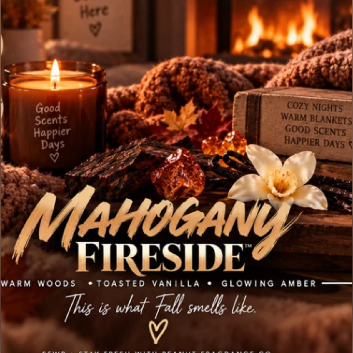 Mahogany Fireside