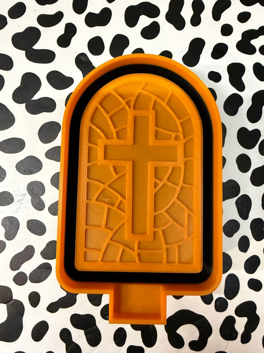Stained Glass Cross Mold #148